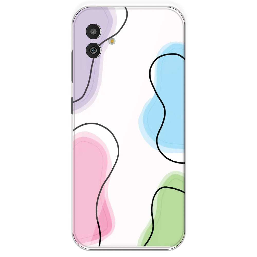 Rainbow Cow Print - Clear Printed Silicone Case For Samsung Galaxy M13