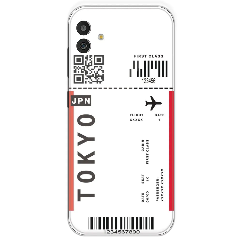 Tokyo Ticket - Clear Printed Silicone Case For Samsung Galaxy M13