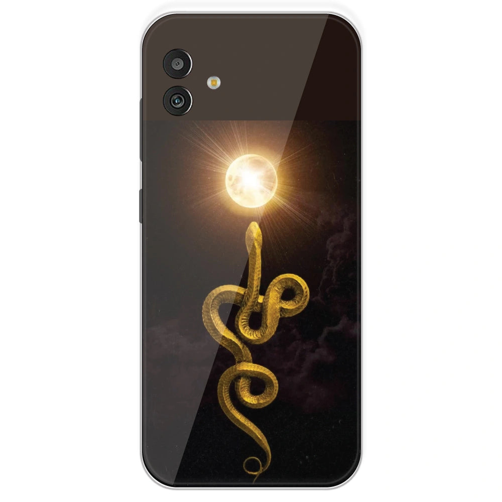 Golden Serpent - Printed Silicone Case For Samsung Galaxy M13
