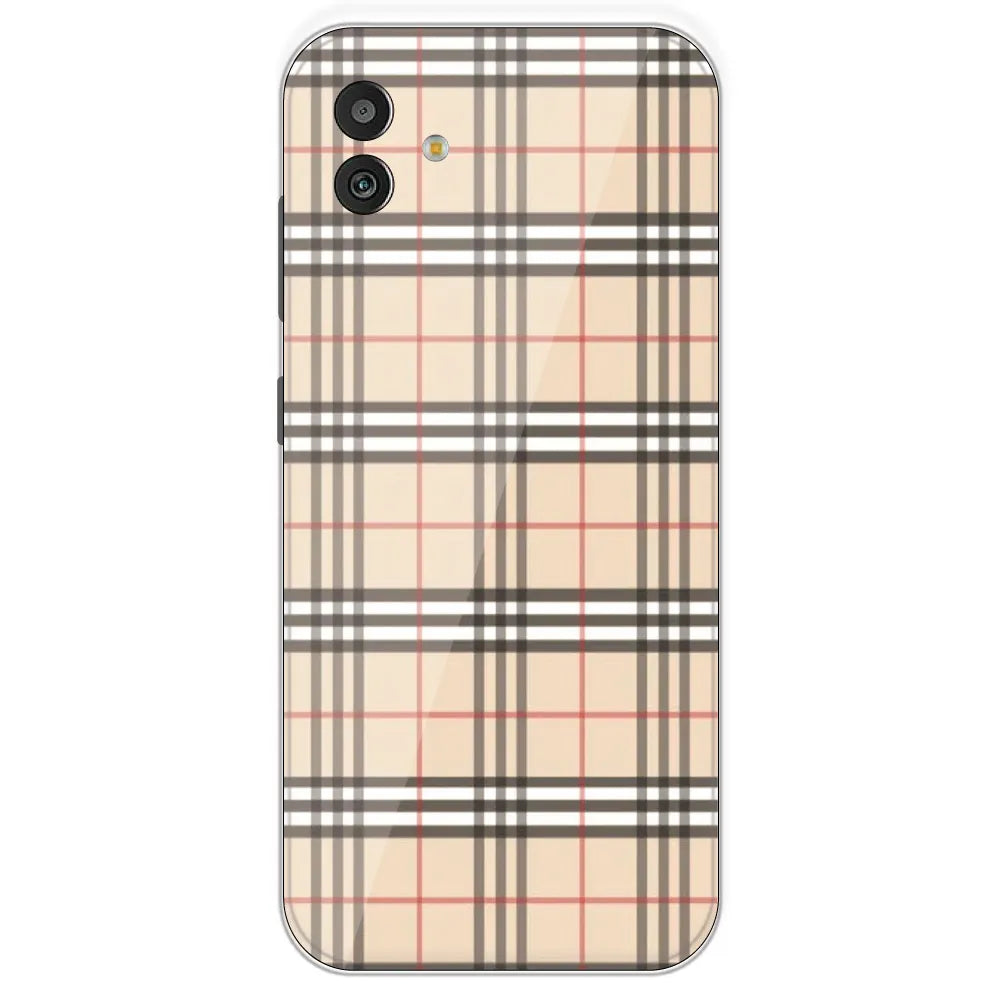 Yellow Checks - Printed Silicone Case For Samsung Galaxy M13