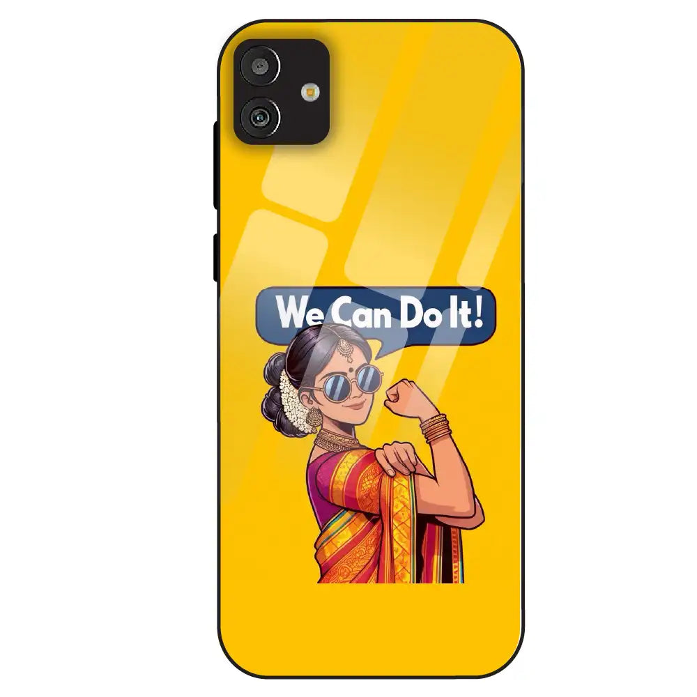Empowered Woman Art - Glass Case For Samsung Galaxy M13