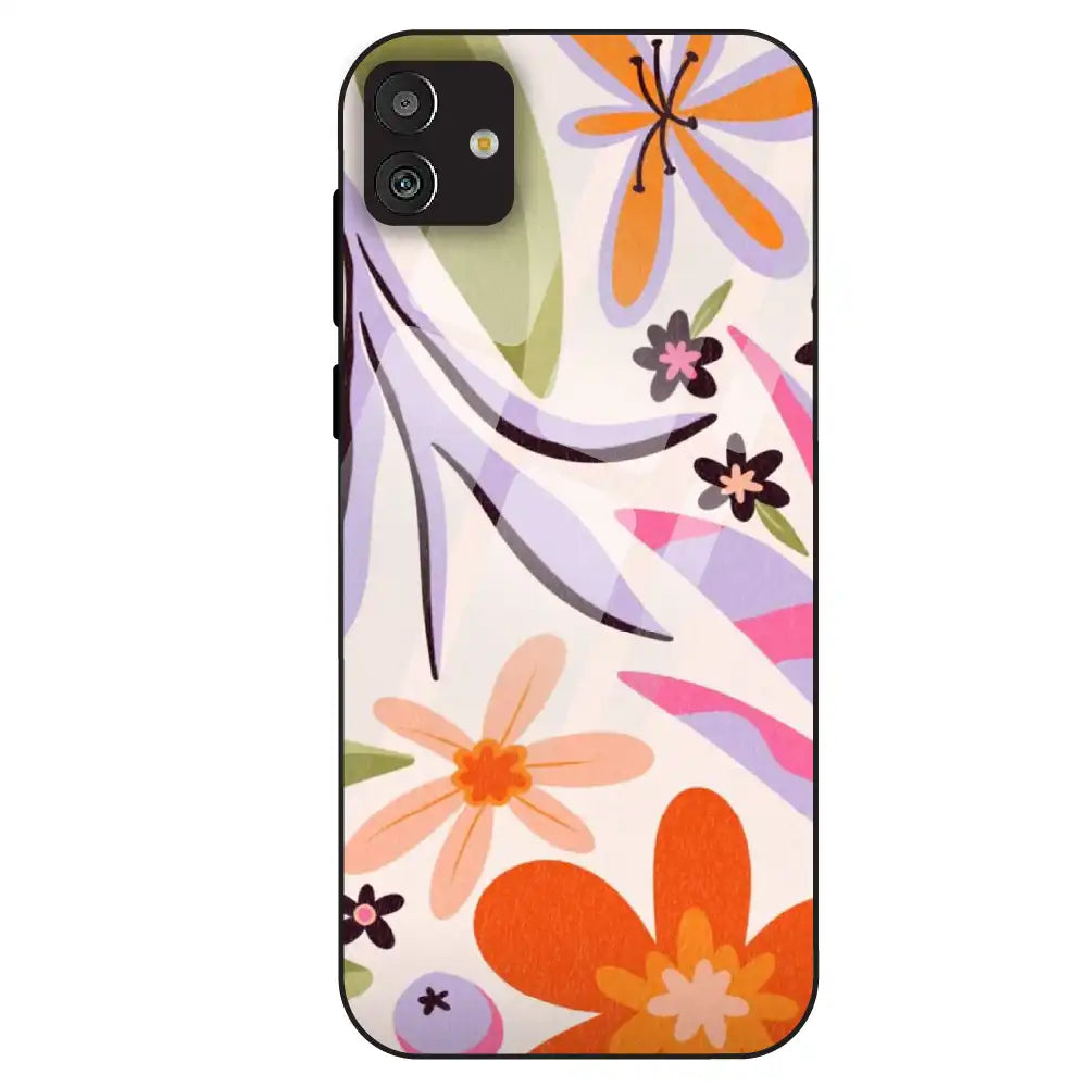 Floral Bliss Aesthetic - Glass Case For Samsung Galaxy M13