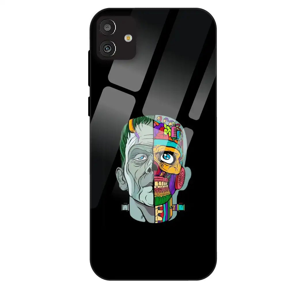 Half Skull Pop Art - Glass Case For Samsung Galaxy M13