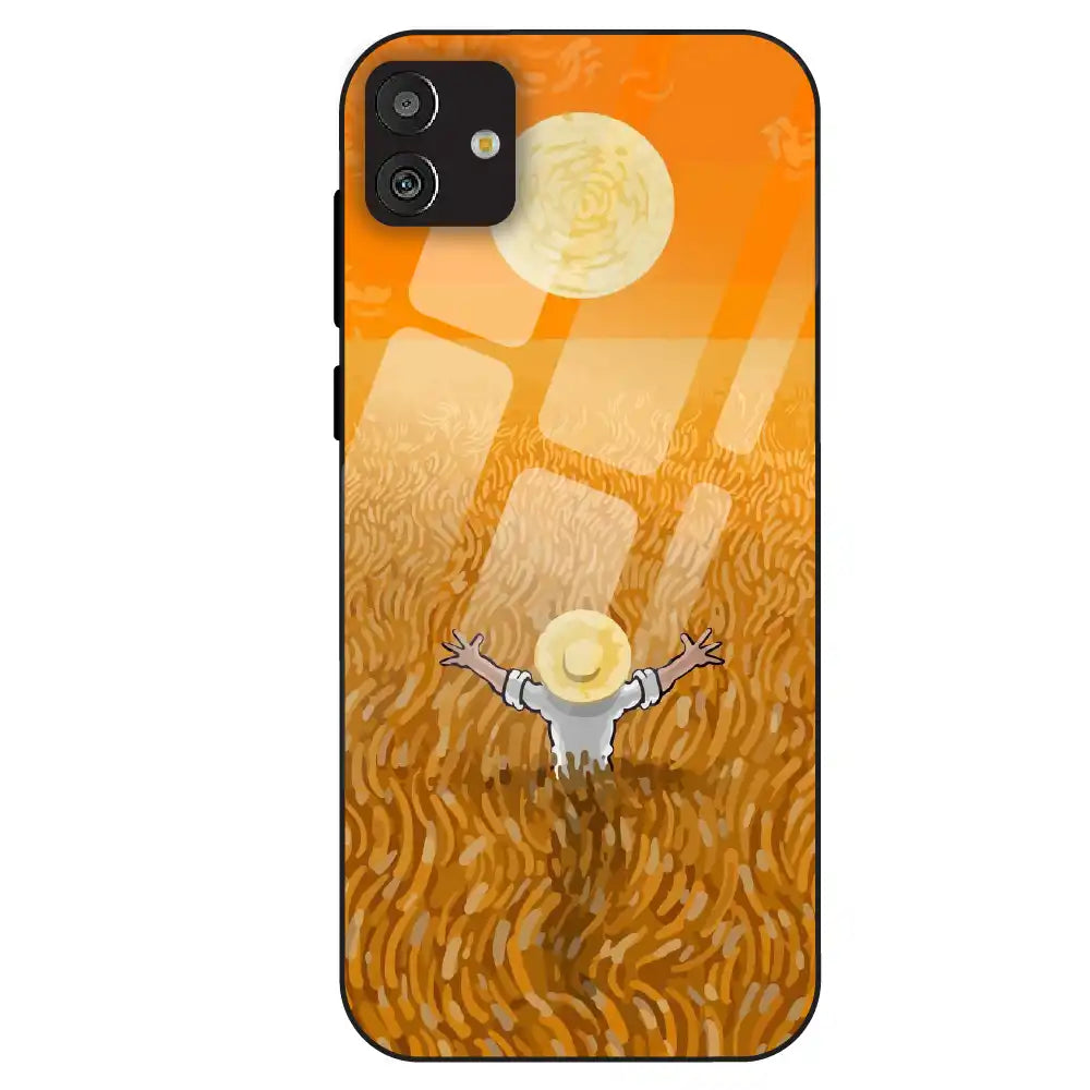 Golden Field Serenity - Glass Case For Samsung Galaxy M13