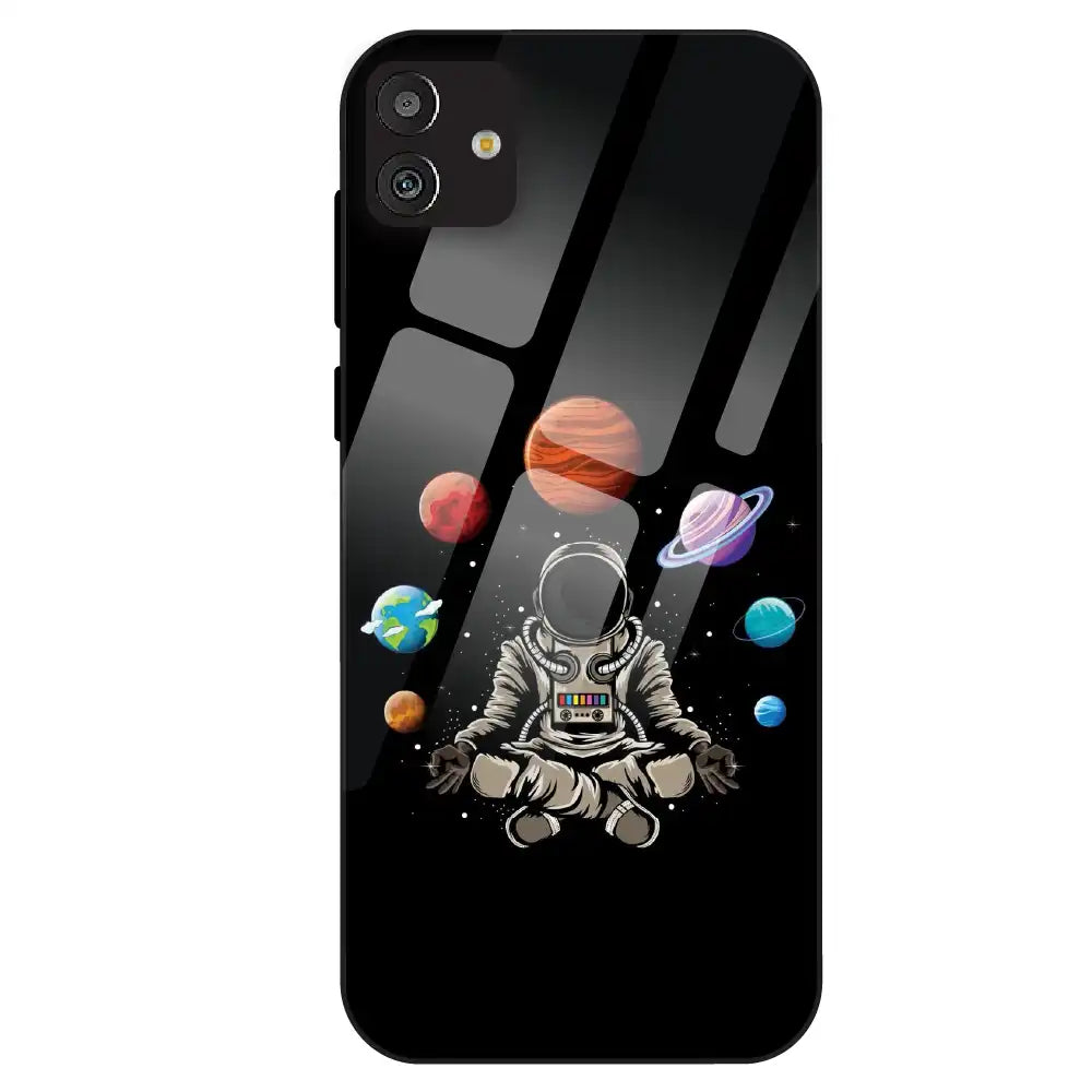 Astronaut Space Vibe - Glass Case For Samsung Galaxy M13