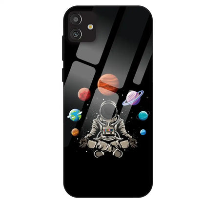 Astronaut Space Vibe - Glass Case For Samsung Galaxy M13