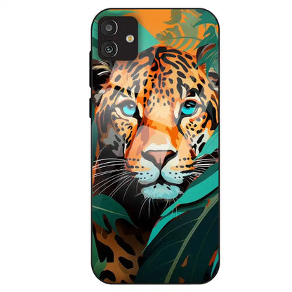 Leopard Jungle Art - Glass Case For Samsung Galaxy M13