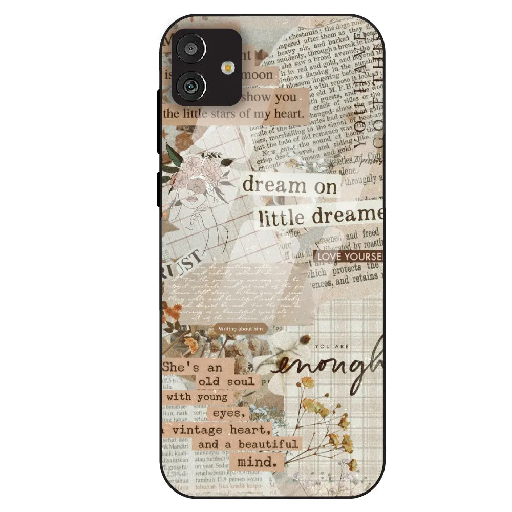Vintage Quote - Glass Case For Samsung Galaxy M13