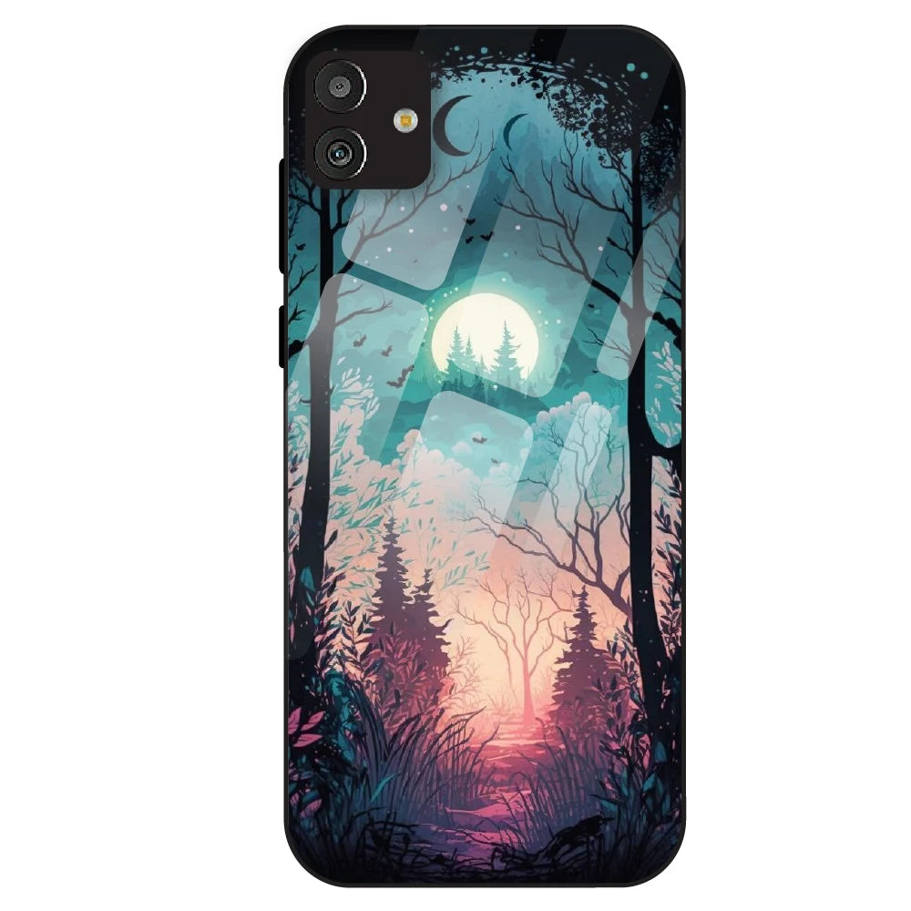 Moonlit Forest - Glass Case For Samsung Galaxy M13