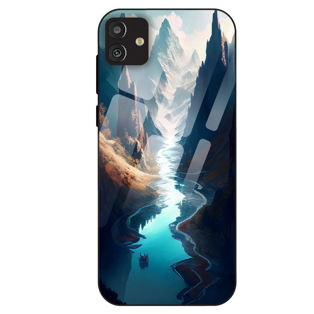 Mystic Valley River - Glass Case For Samsung Galaxy M13