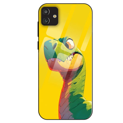 Cute Dino Popt - Glass Case For Samsung Galaxy M13