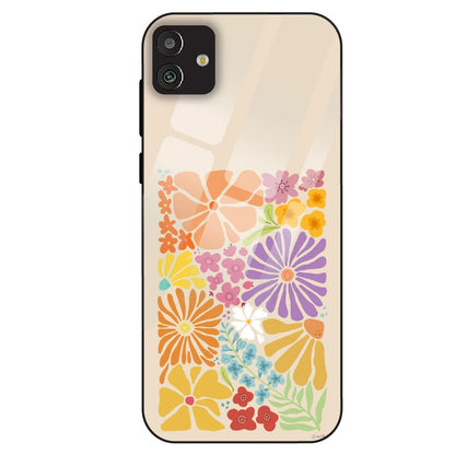 Colorful Floral - Glass Case For Samsung Galaxy M13
