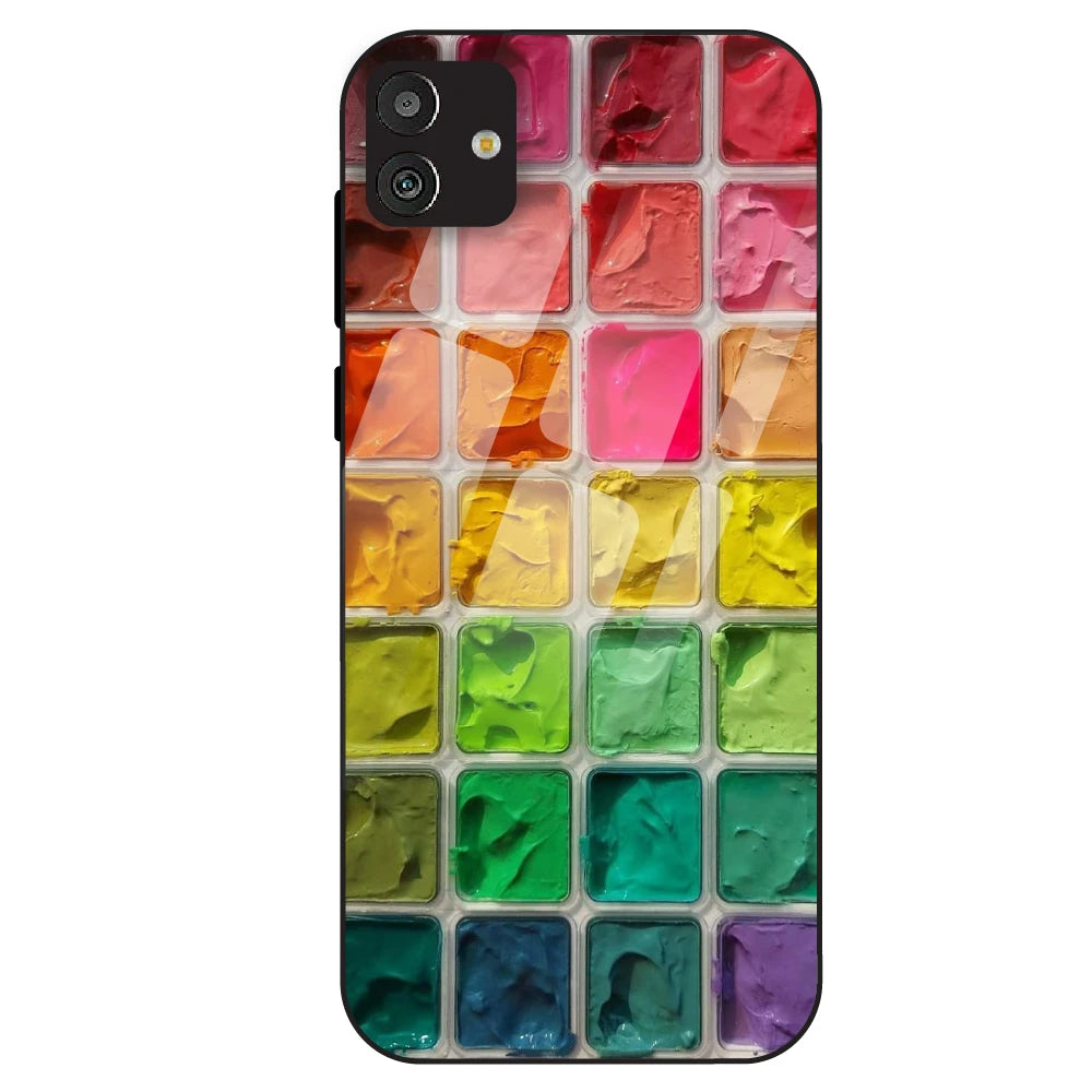 Color Palette Grid Aesthetic - Glass Case For Samsung Galaxy M13