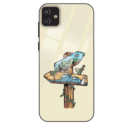 Nature Postbox Art Aesthetic - Glass Case For Samsung Galaxy M13
