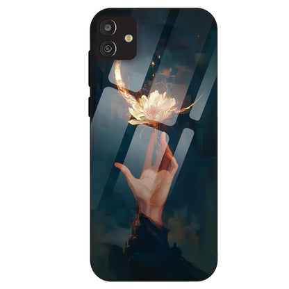 Mystic Hand & Bloom - Glass Case For Samsung Galaxy M13