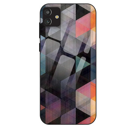 Geometric Prism Grid - Glass Case For Samsung Models