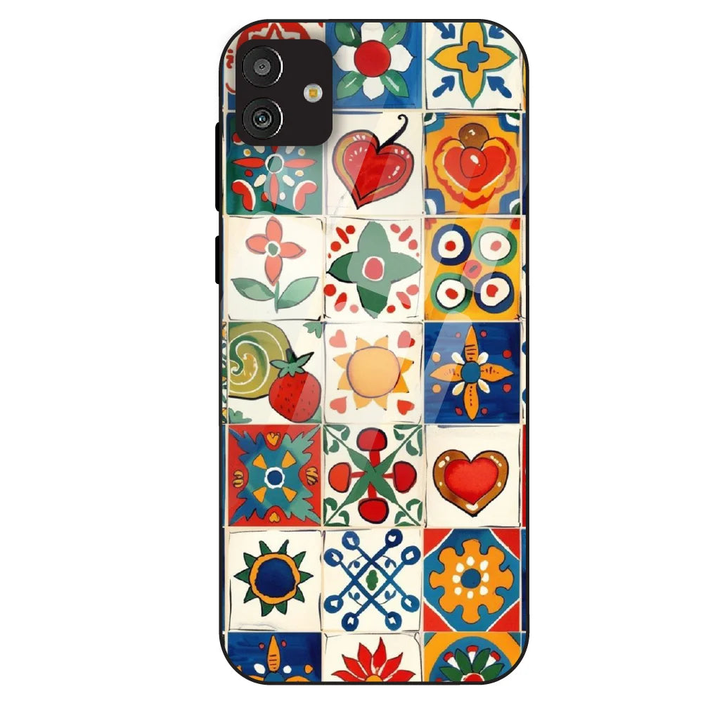 Colorful Tile Art - Glass Case For Samsung Galaxy M13