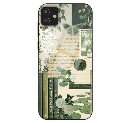 Botanical Vintage Collage - Glass Case For Samsung Galaxy M13