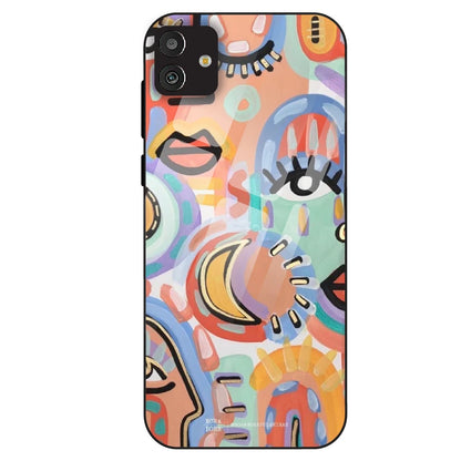Abstract Pop Art - Glass Case For Samsung Galaxy M13