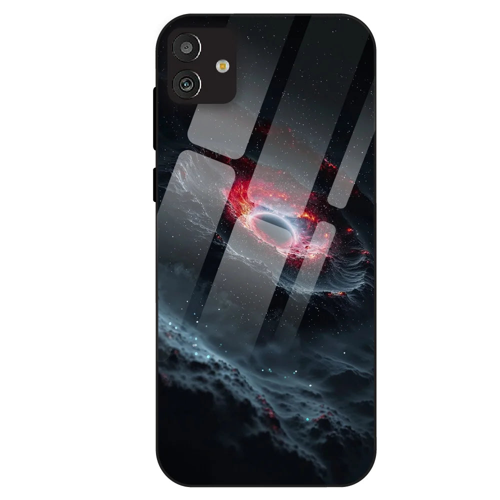 Cosmic Black Hole - Glass Case For Samsung Galaxy M13