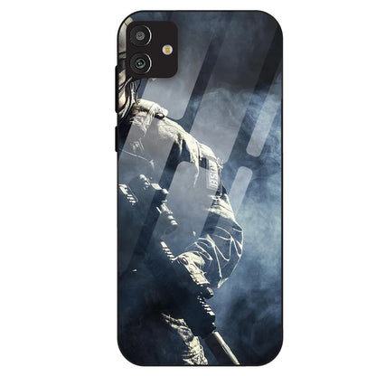 Tactical Soldier - Glass Case For Samsung Galaxy M13