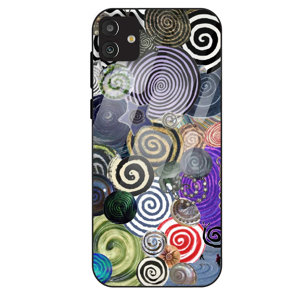 Abstract Spiral Vibe - Glass Case For Samsung Galaxy M13