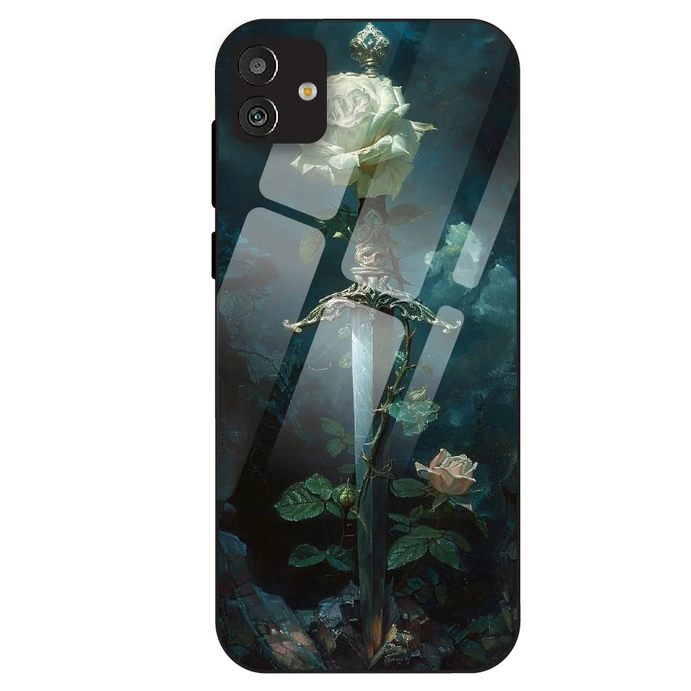 Mystic Sword Rose - Glass Case For Samsung Galaxy M13