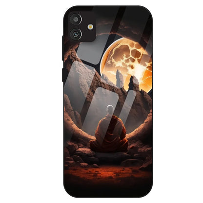 Meditating Monk - Glass Case For Samsung Galaxy M13