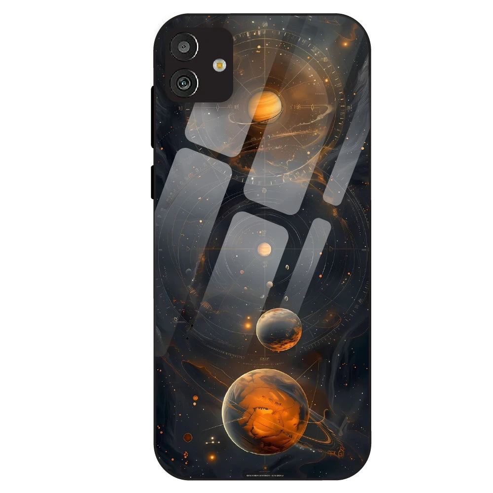 Cosmic Orbit Aesthetic - Glass Case For Samsung Galaxy M13