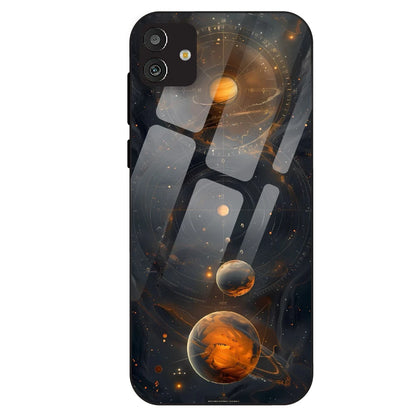 Cosmic Orbit Aesthetic - Glass Case For Samsung Galaxy M13