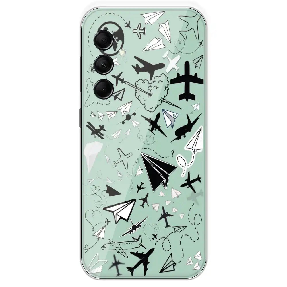 Planes - Printed Silicone Case For Samsung Galaxy M14