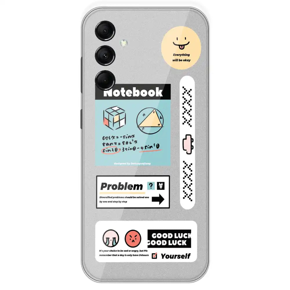 Exam Collage - Printed Silicone Case For Samsung Galaxy M14