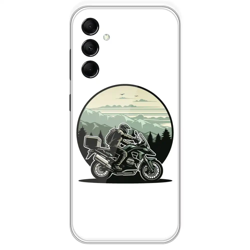 Biker - Printed Silicone Case For Samsung Galaxy M14