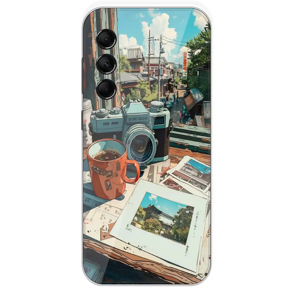 Vintage Camera Travel Vibes - Printed Silicone Case For Samsung Galaxy M14