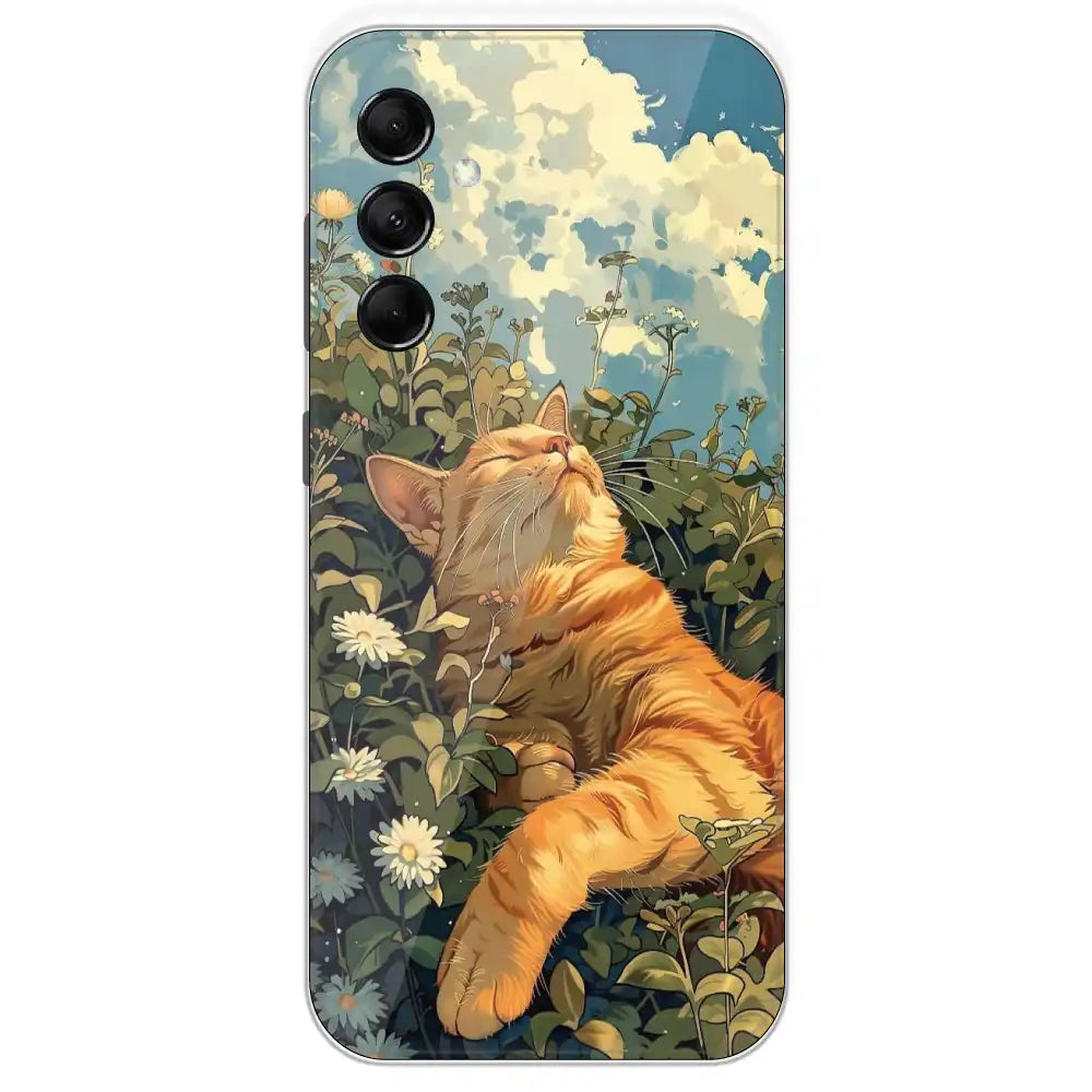 Garfield Sleeping - Printed Silicone Case For Samsung Galaxy M14