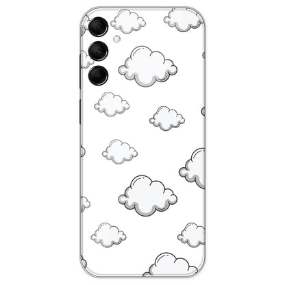 Clouds - Clear Printed Silicone Case For Samsung Galaxy M14