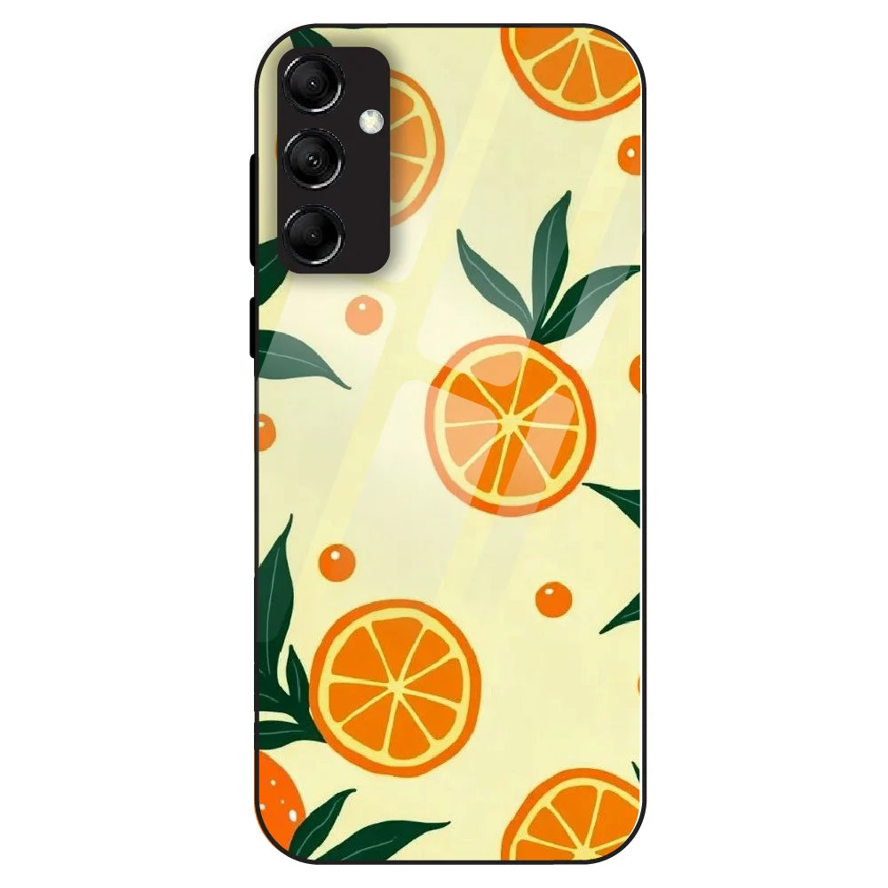 Citrus Orange Fresh - Glass Case For Samsung Galaxy M14