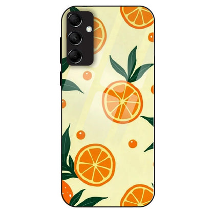 Citrus Orange Fresh - Glass Case For Samsung Galaxy M14