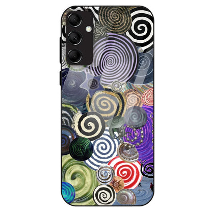 Abstract Spiral Vibe - Glass Case For Samsung Galaxy M14