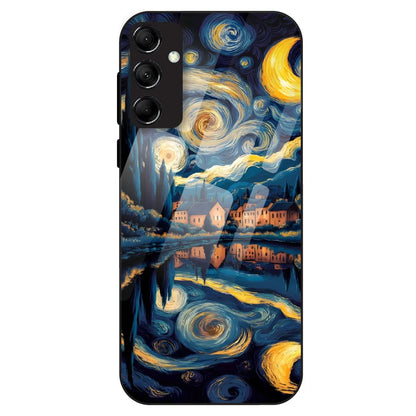 Starry Night Dreamscape - Glass Case For Samsung Galaxy M14