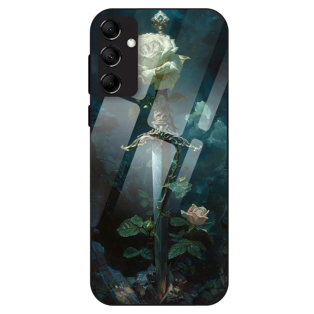 Mystic Sword Rose - Glass Case For Samsung Galaxy M14
