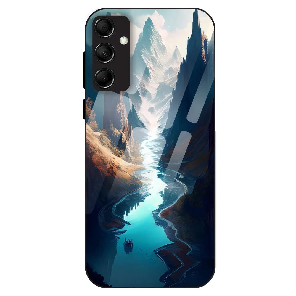 Mystic Valley River - Glass Case For Samsung Galaxy M14