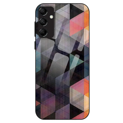 Geometric Prism Grid - Glass Case For Samsung Models