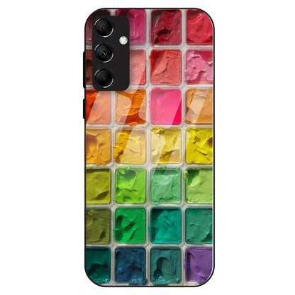 Color Palette Grid Aesthetic - Glass Case For Samsung Galaxy M14