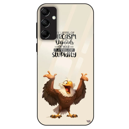 Sarcasm Eagle Quote - Glass Case For Samsung Galaxy M14