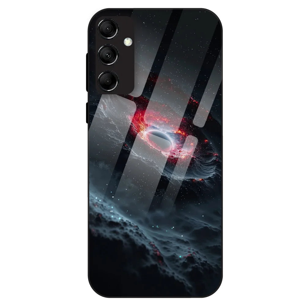 Cosmic Black Hole - Glass Case For Samsung Galaxy M14