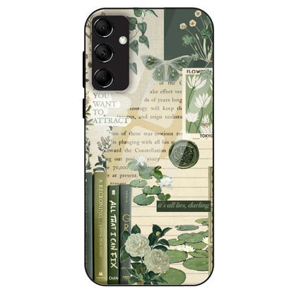 Botanical Vintage Collage - Glass Case For Samsung Galaxy M14
