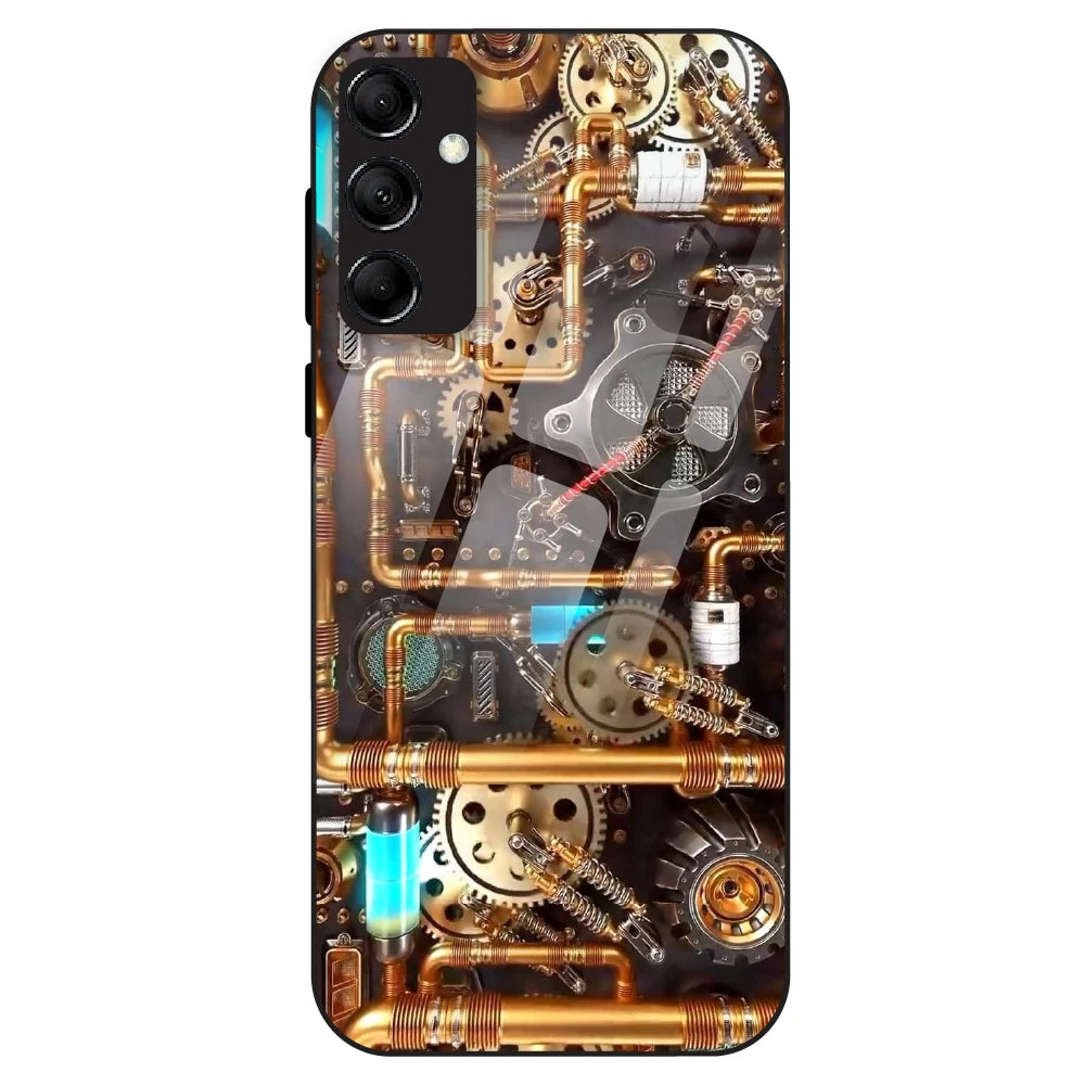 Steampunk Gear - Glass Case For Samsung Galaxy M14