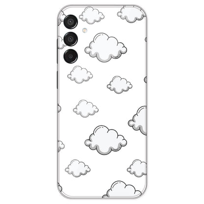 Clouds - Clear Printed Silicone Case For Samsung Galaxy M15