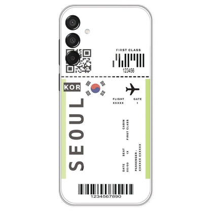 Seoul Ticket - Clear Printed Silicone Case For Samsung Galaxy M15